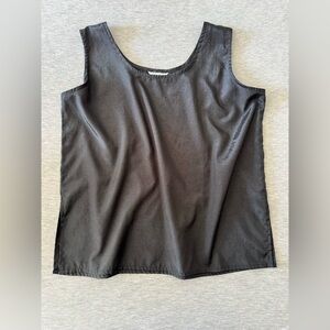 Black Silk Top - XL
